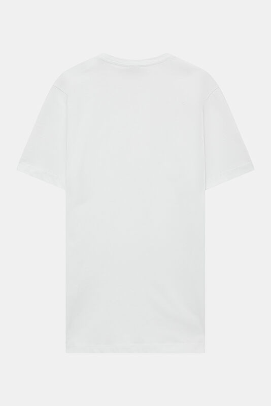 White Crew Neck T-Shirt 2
