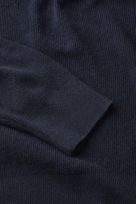 Navy Blue Knitted Men's Sweater 4