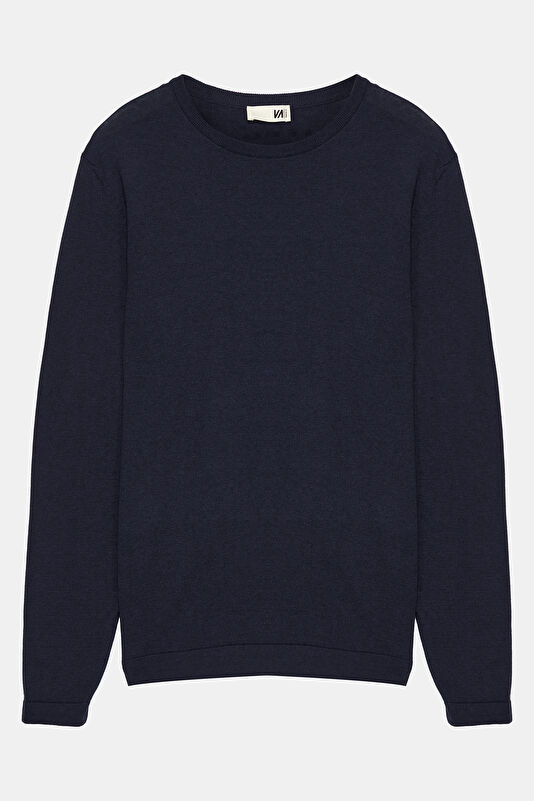 Dark Navy Knitted Men's Sweater