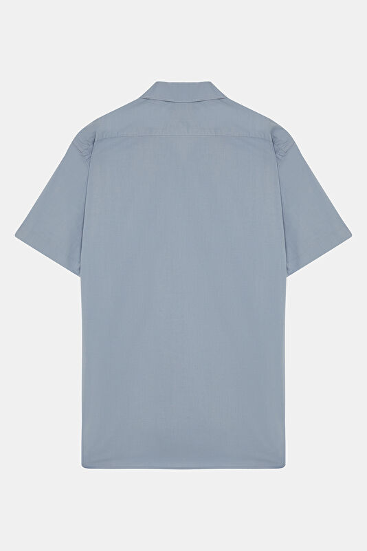 Blue Resort Collar Shirt 2