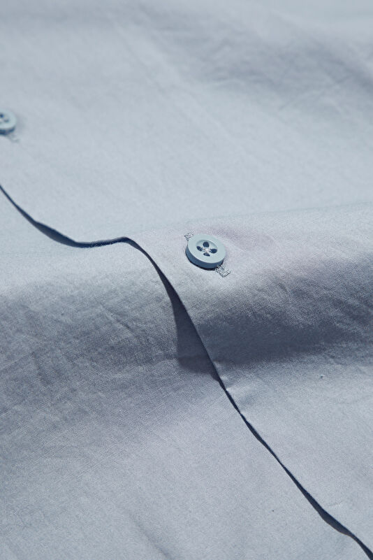 Blue Resort Collar Shirt 4