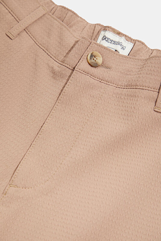 Light Brown Tube Leg Trousers 3