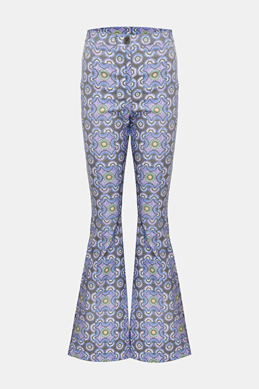 Colorful Wide-Leg Women's Trousers