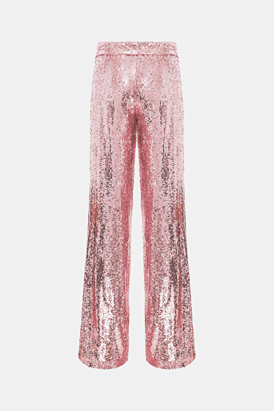 Pink Wide Leg Women's Trousers 2