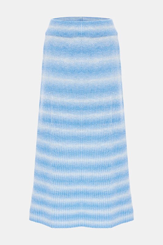 Blue Gradient Pattern Women's Skirt