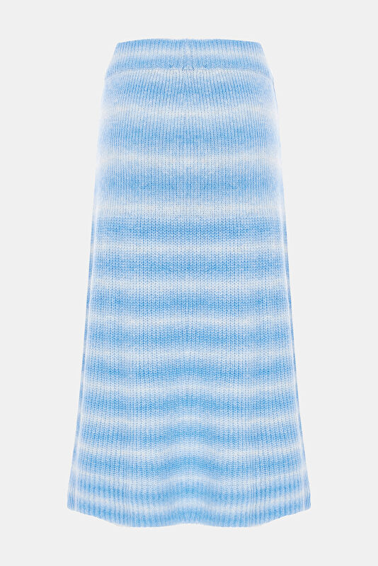 Blue Gradient Pattern Women's Skirt 2