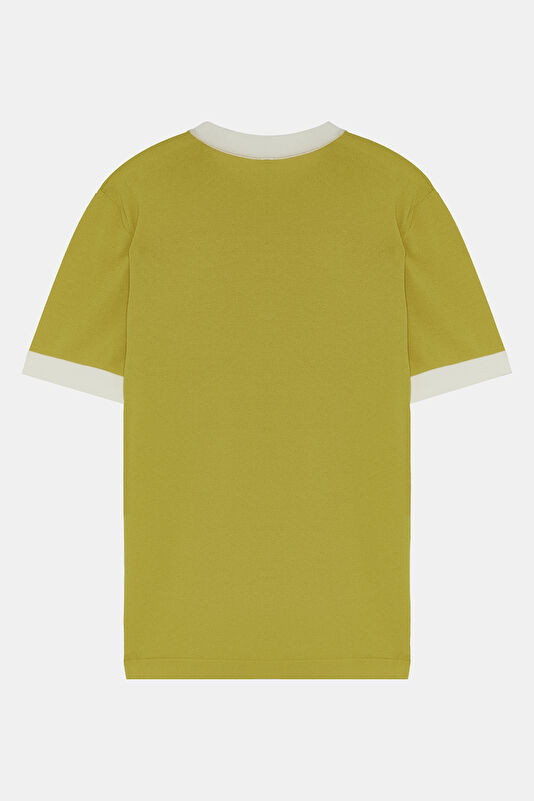 Sarı Bisiklet Yaka T-Shirt 2