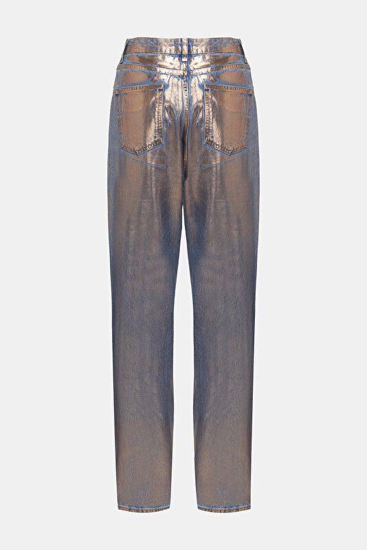 Silver Pipe Leg Women's Trousers 2