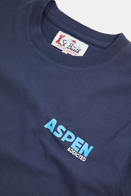 Navy Blue Crew Neck Men's T-Shirt 3