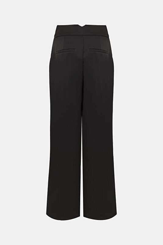 Black Straight Leg Women's Trousers 2