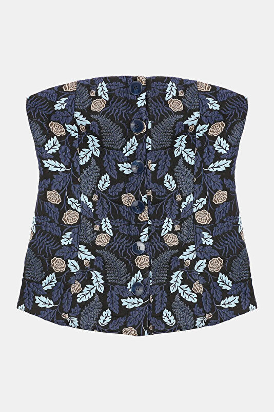 Colorful Floral Pattern Women's Blouse