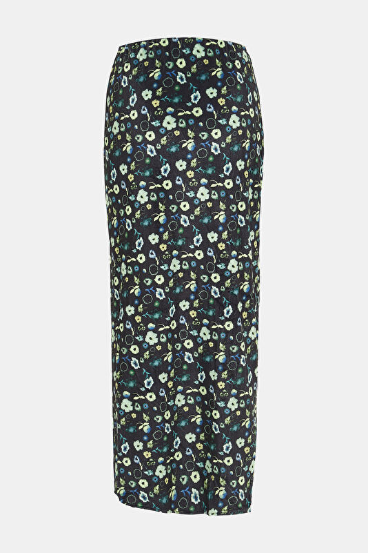 Colorful Floral Patterned Women's Skirt 2