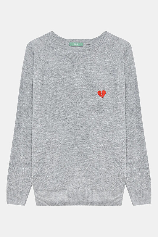 Grey Wool Men's Sweater