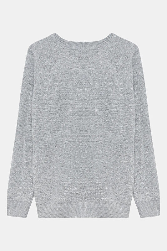 Grey Wool Men's Sweater 2