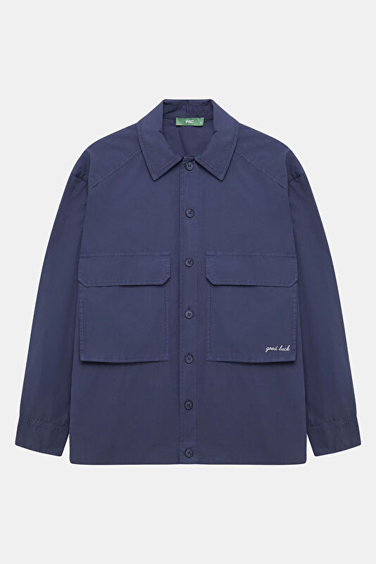 Navy Blue Men's Shirt