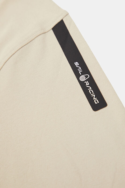 Krem Bisiklet Yaka Erkek T-Shirt 4
