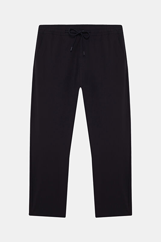 Navy Blue Straight Leg Men's Trousers