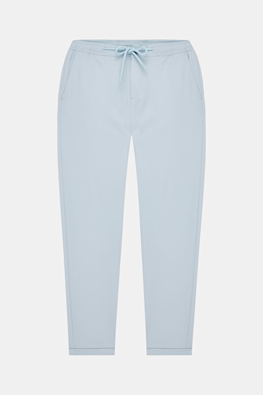 Light Blue Straight Cut Trousers 3