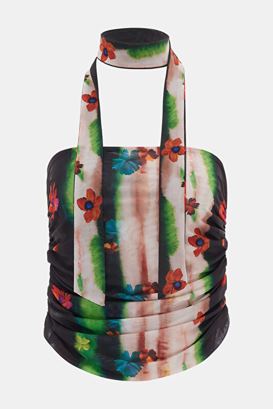 Colorful Patterned Women's Blouse 3