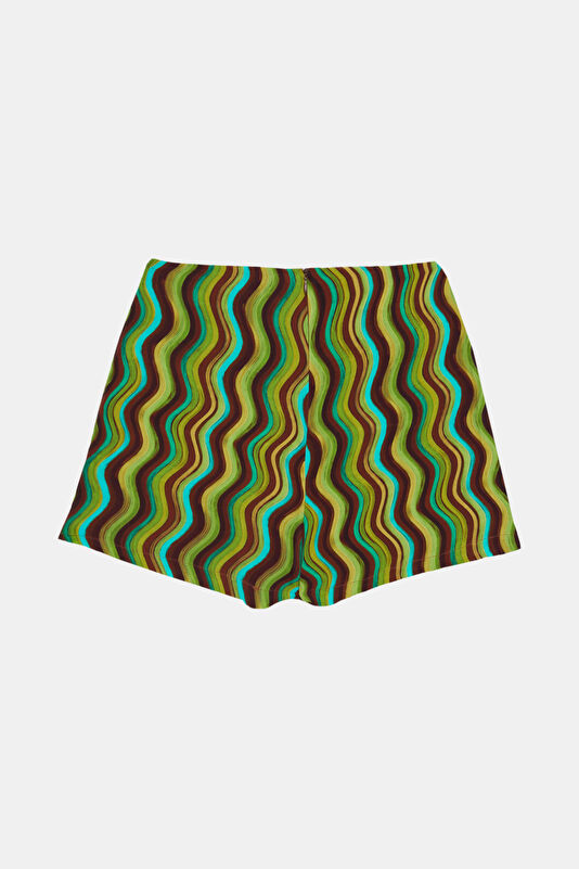 Colorful Striped Viscose Women's Skirt 4