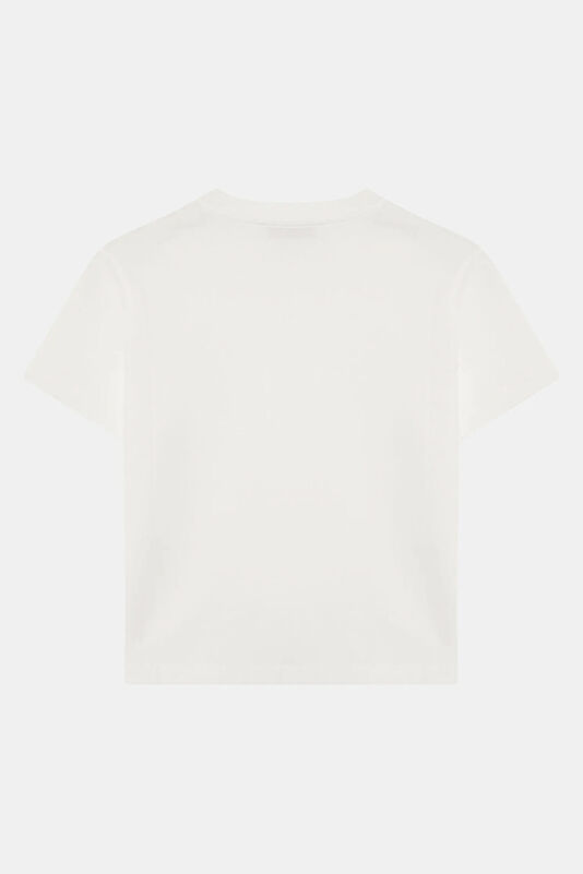 Beyaz Nakışlı Kadın T-Shirt 2