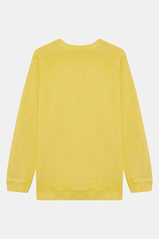 Sarı Kadın Sweatshirt 2