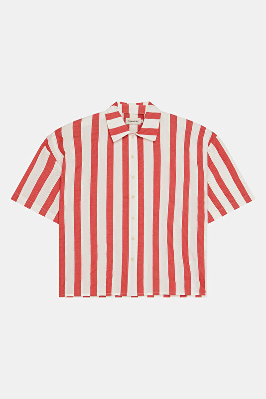 Red Striped Women's Shirt