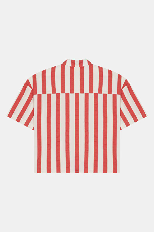 Red Striped Women's Shirt 2