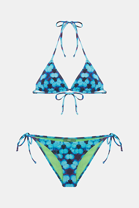 Çok Renkli Desenli Kadın Bikini