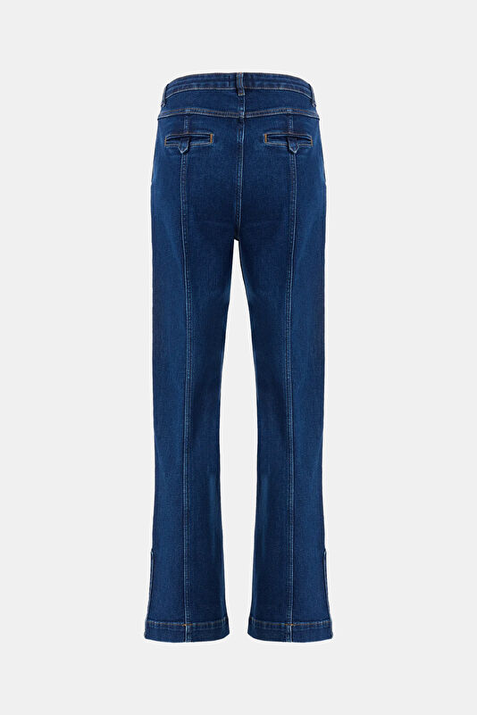 Navy Straight Women's Pants 2