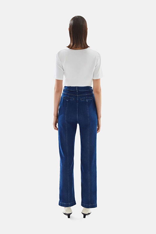 Navy Straight Women's Pants 3