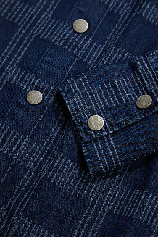 Blue Buttoned Jacket 4