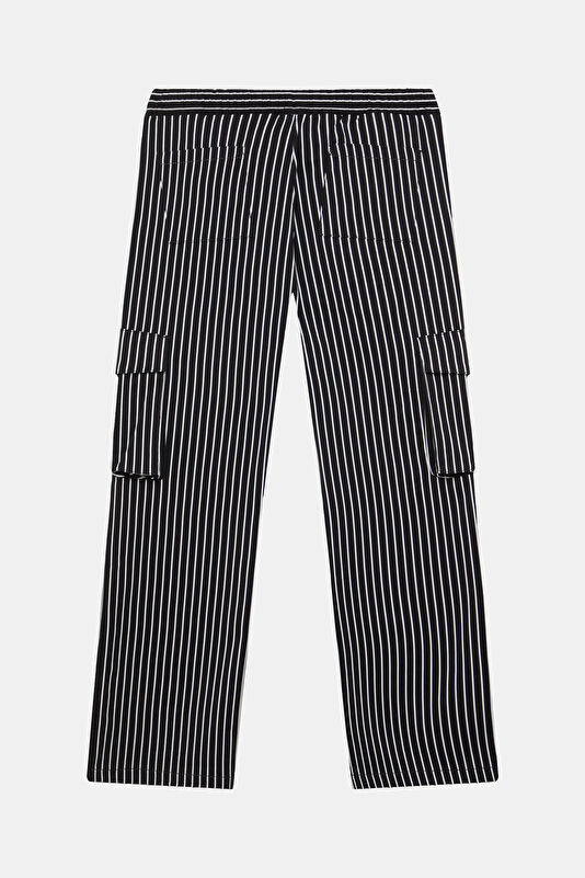 Black Straight Leg Men's Trousers 2