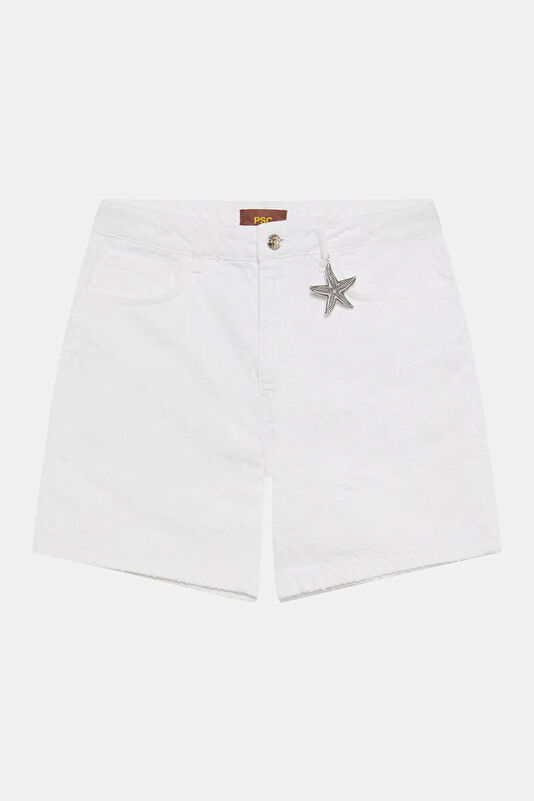 White Women's Shorts