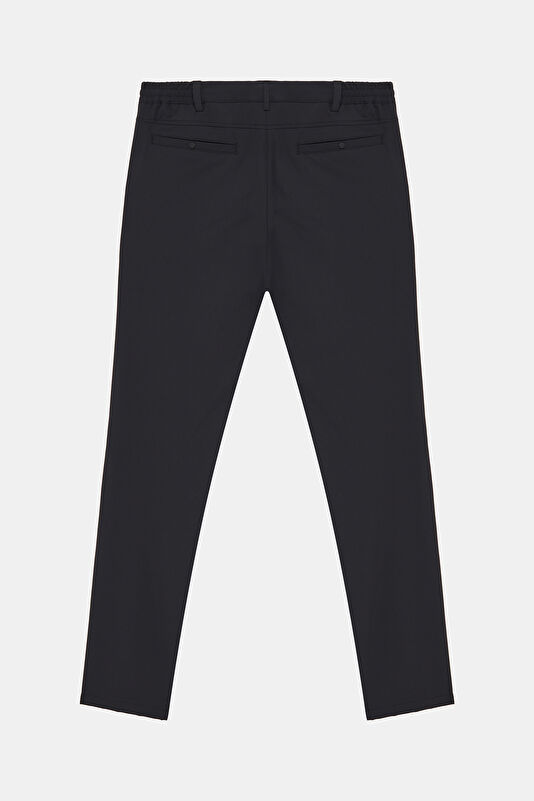 Black Pipe Leg Pants 2