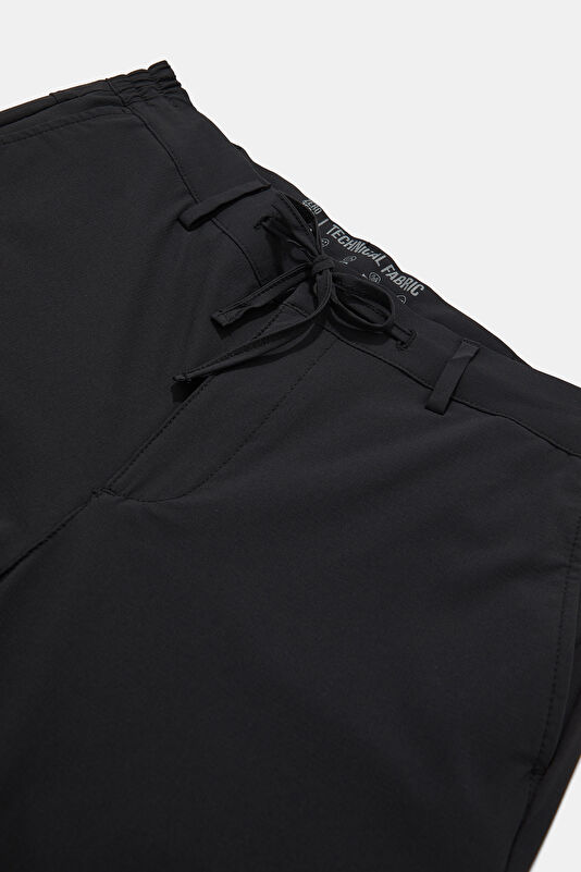 Black Pipe Leg Pants 3