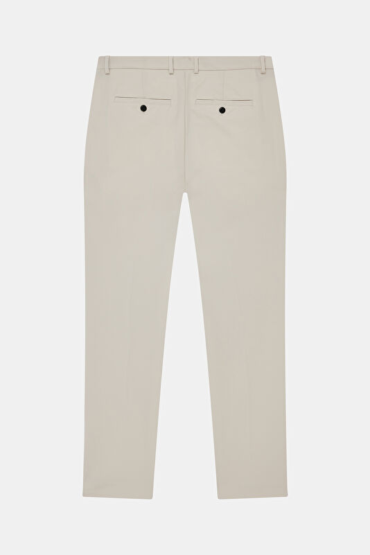 Relax Fit Cream Skinny Leg Trousers 2