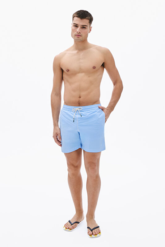 Light Blue Elastic Swimsuit