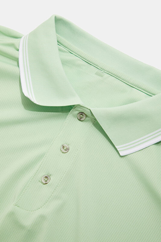 Yeşil Polo Yaka Erkek T-Shirt 3