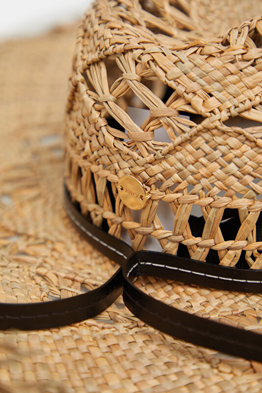 Beige Patterned Hat 3