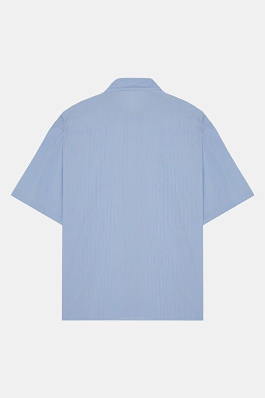 Relax Pattern Blue Shirt 2