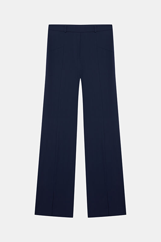 Navy Women's Straight Leg Trousers