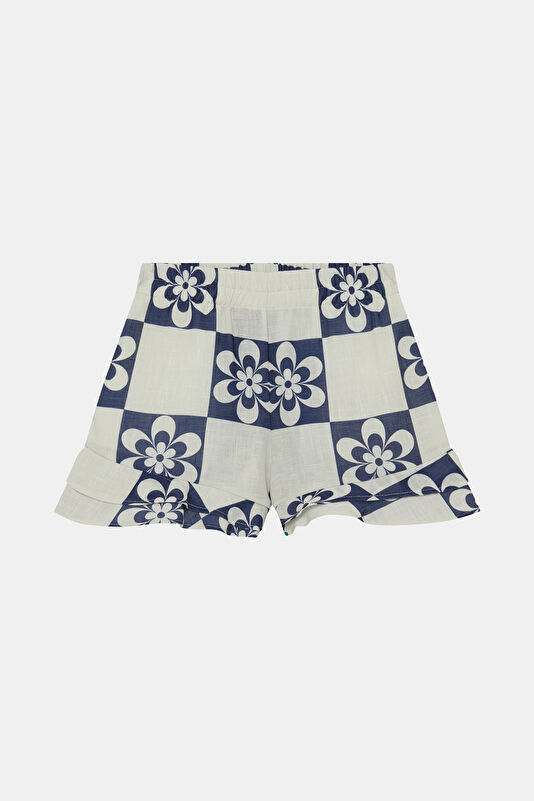 Multicolored Patterned Kids Shorts