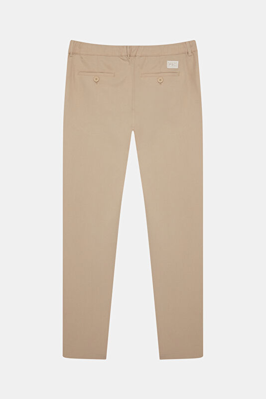 Beige Lyocell Men's Trousers 4