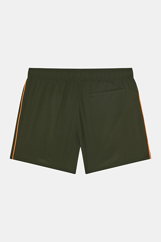 Khaki Design Filled Elastic Swimsuit 2