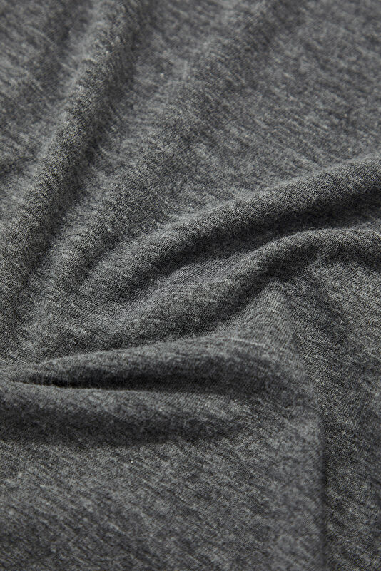Relax Pattern Anthracite V Neck T-Shirt 4
