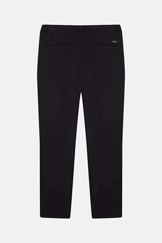 Navy Blue Straight Leg Men's Trousers 2