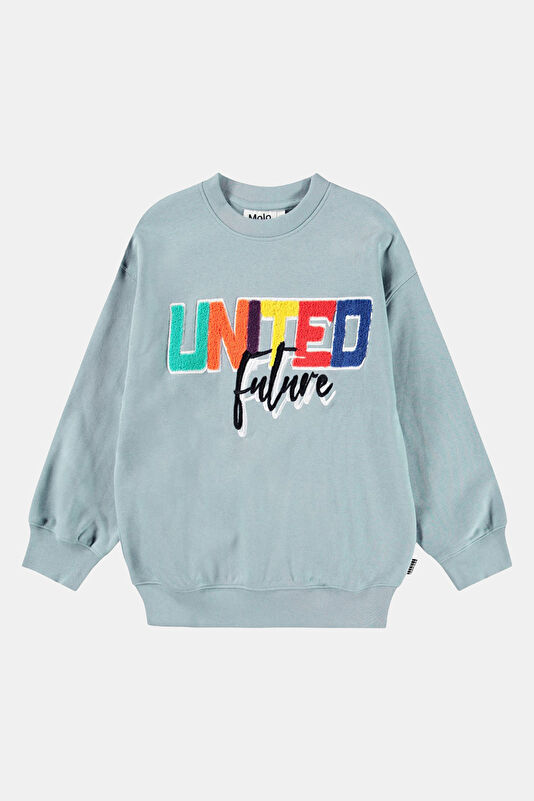 Açık Mavi O Yaka Çocuk Sweatshirt