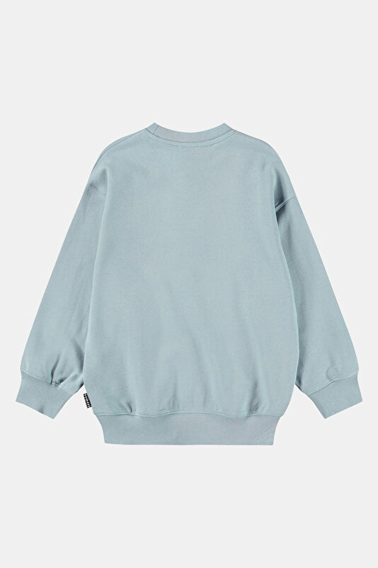 Açık Mavi O Yaka Çocuk Sweatshirt 3