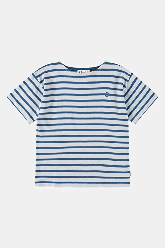 Navy Crew Neck Kids T-Shirt
